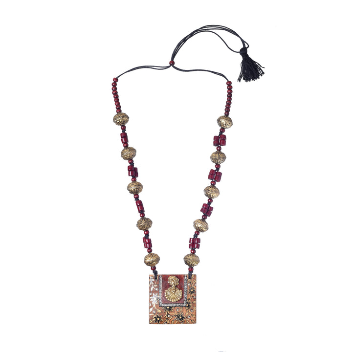 Royal Blossom Brass Necklace