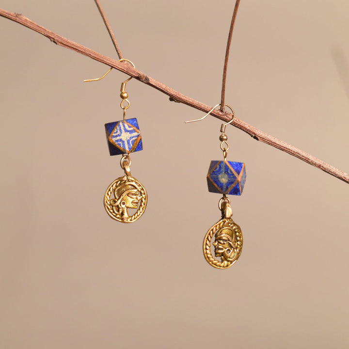 Abstract Gild Charms Ethnic Earrings