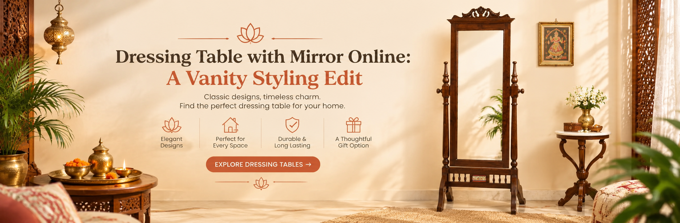Dressing Table with Mirror Online: A Vanity Styling Edit