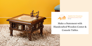 Make a Statement with Handcrafted Wooden Center & Console Tables