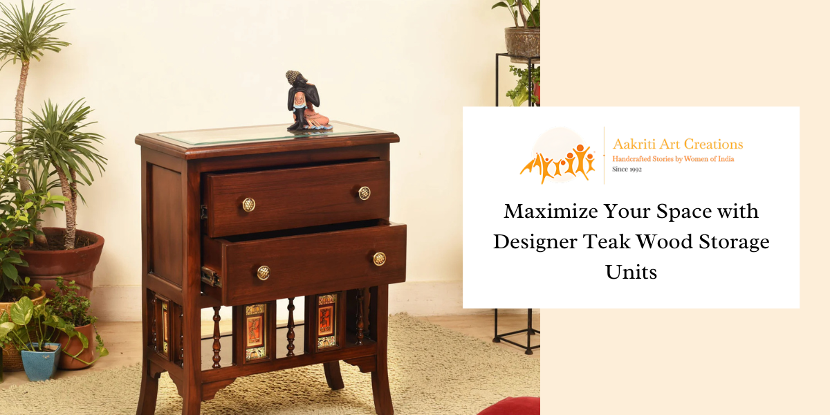 Maximize Your Space with Designer Teak Wood Storage Units