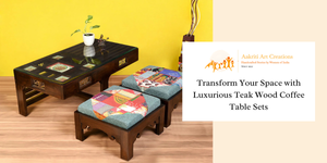 Transform Your Space with Luxurious Teak Wood Coffee Table Sets