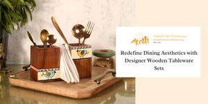 Redefine Dining Aesthetics with Designer Wooden Tableware Sets