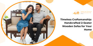 Timeless Craftsmanship: Handcrafted 2-Seater Wooden Sofas for Your Home