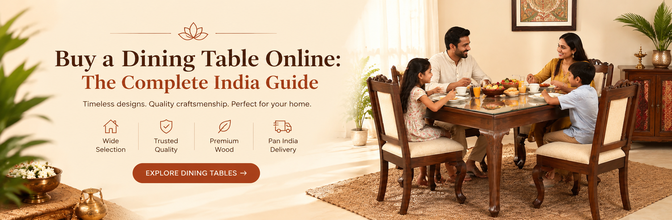 Buy a Dining Table Online: The Complete India Guide