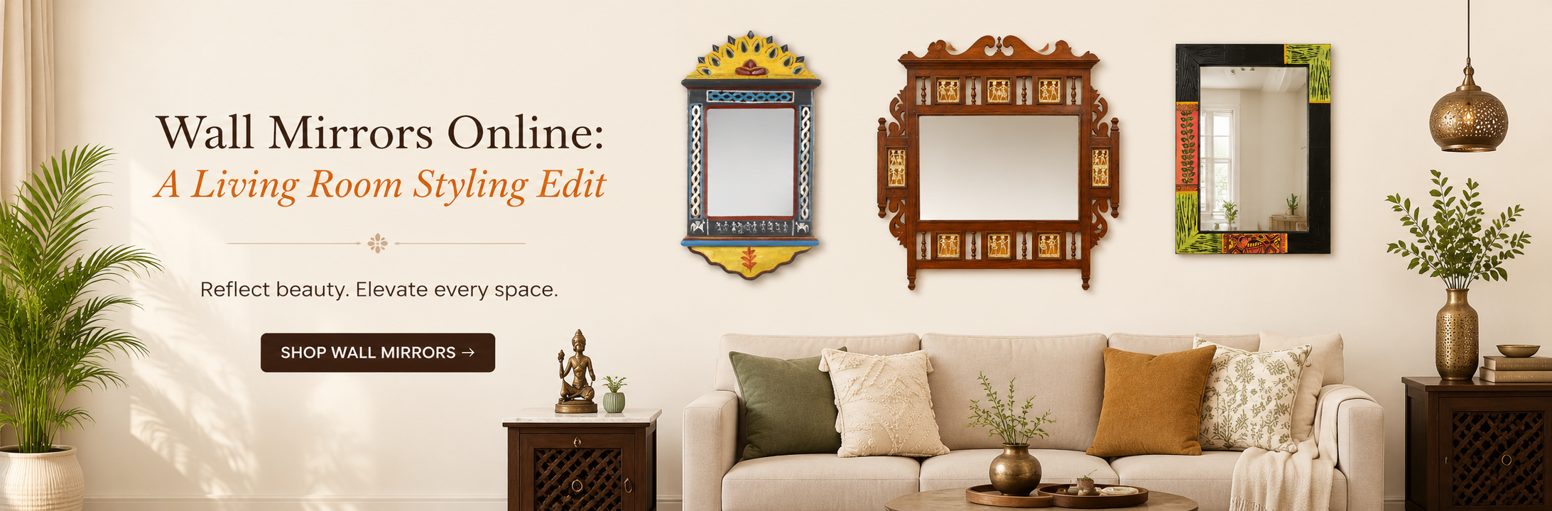 Wall Mirrors Online: A Living Room Styling Edit