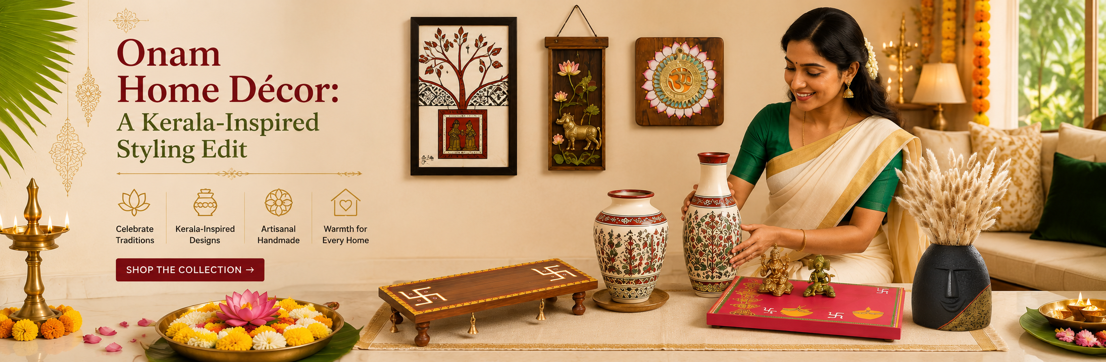 Onam Home Décor: A Kerala-Inspired Styling Edit