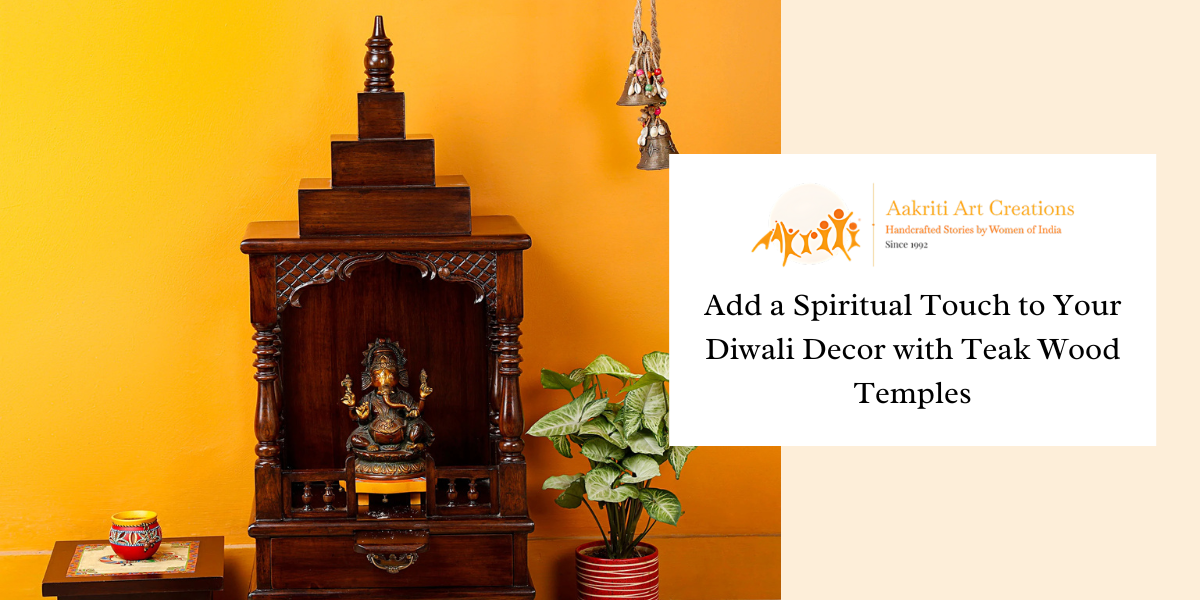 Add a Spiritual Touch to Your Diwali Decor with Teak Wood Temples