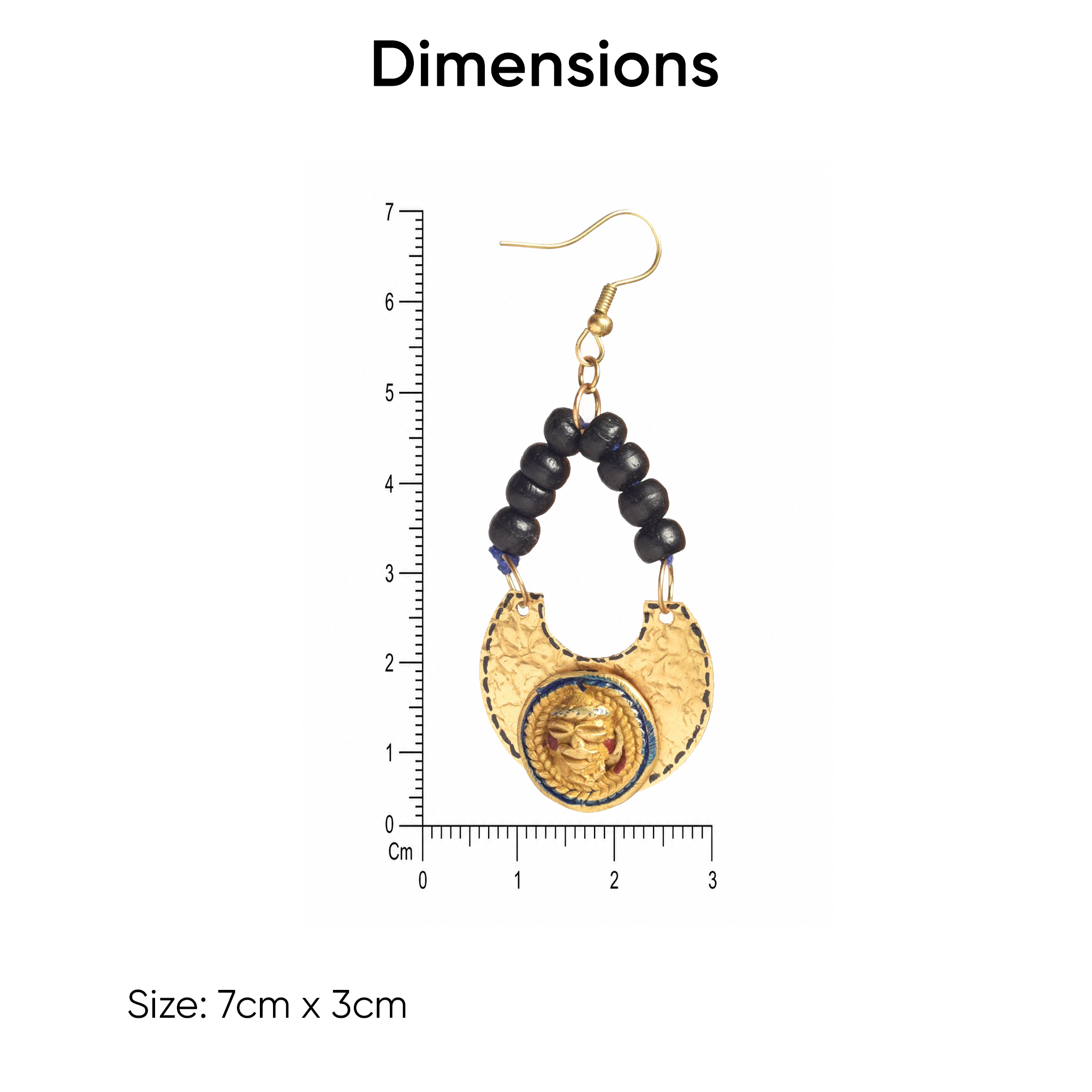 The Moon Queen Handcrafted Tribal Earrings