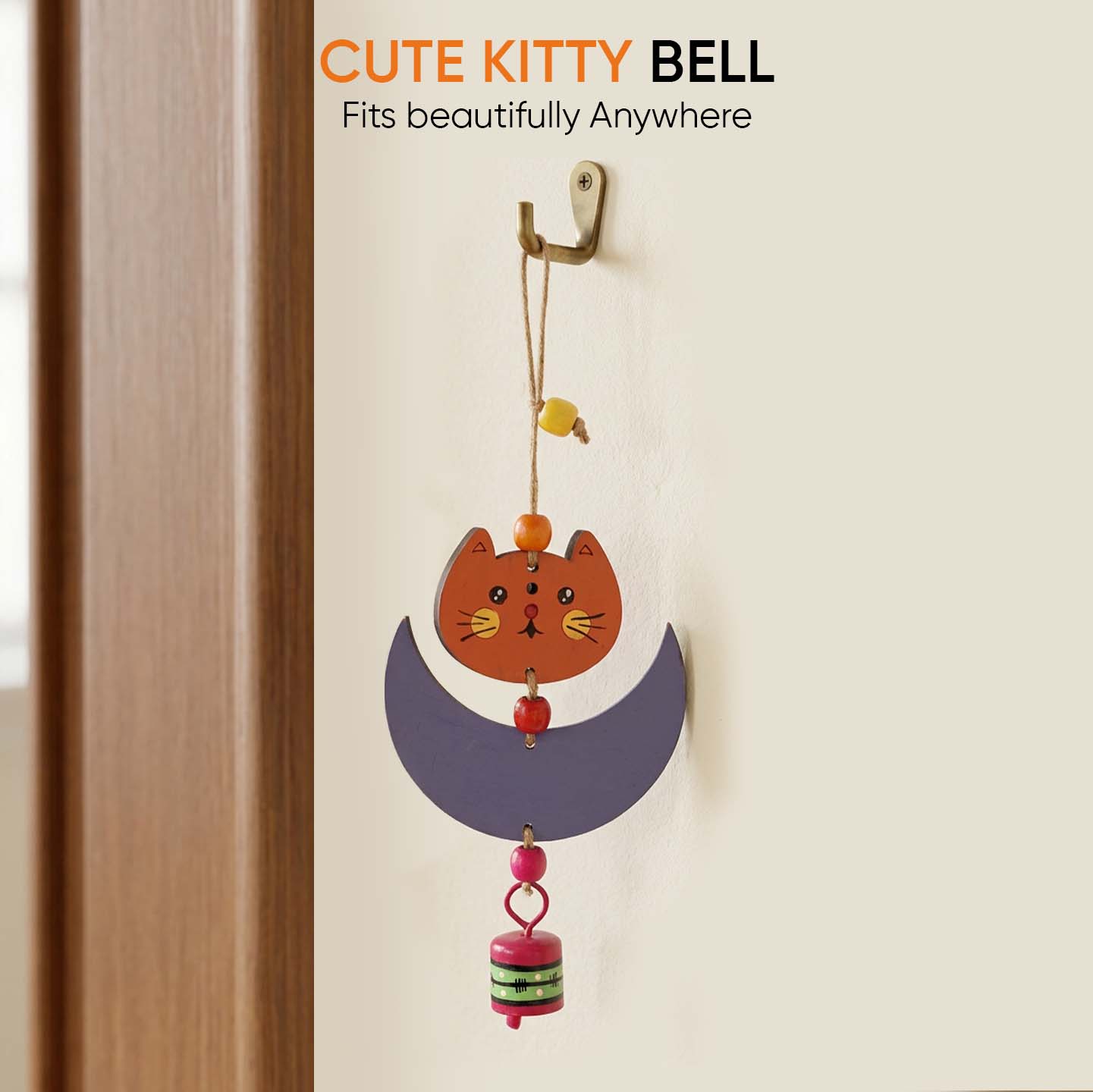 Cute Kitty Wind Chime (10x4)