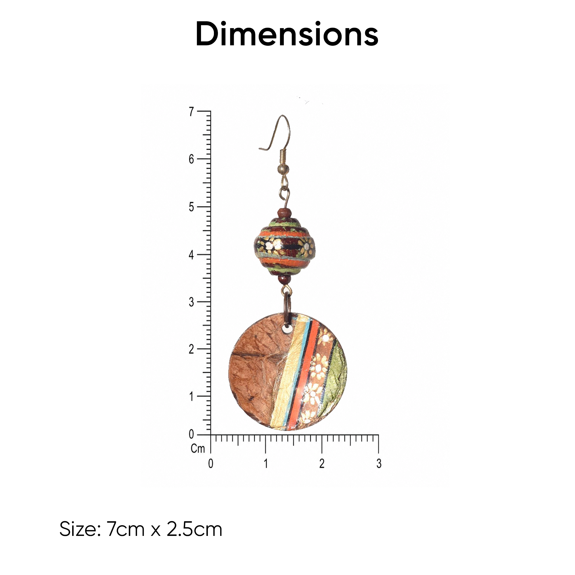 Swaying Coco Medley Ethnic Earrings