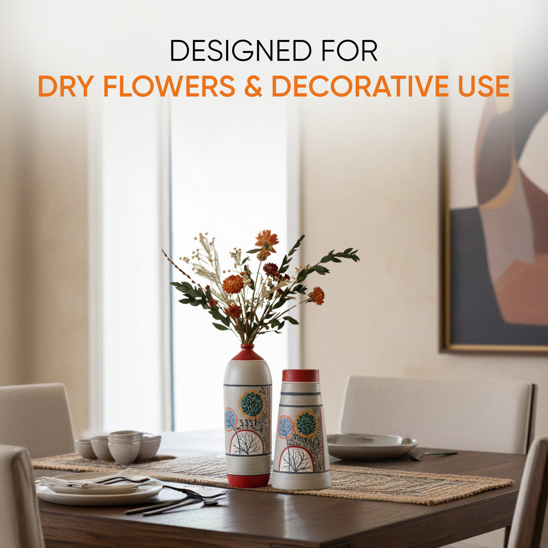 Redwood Groove Terracotta Vases S02 (4x11.5/5x9.5)