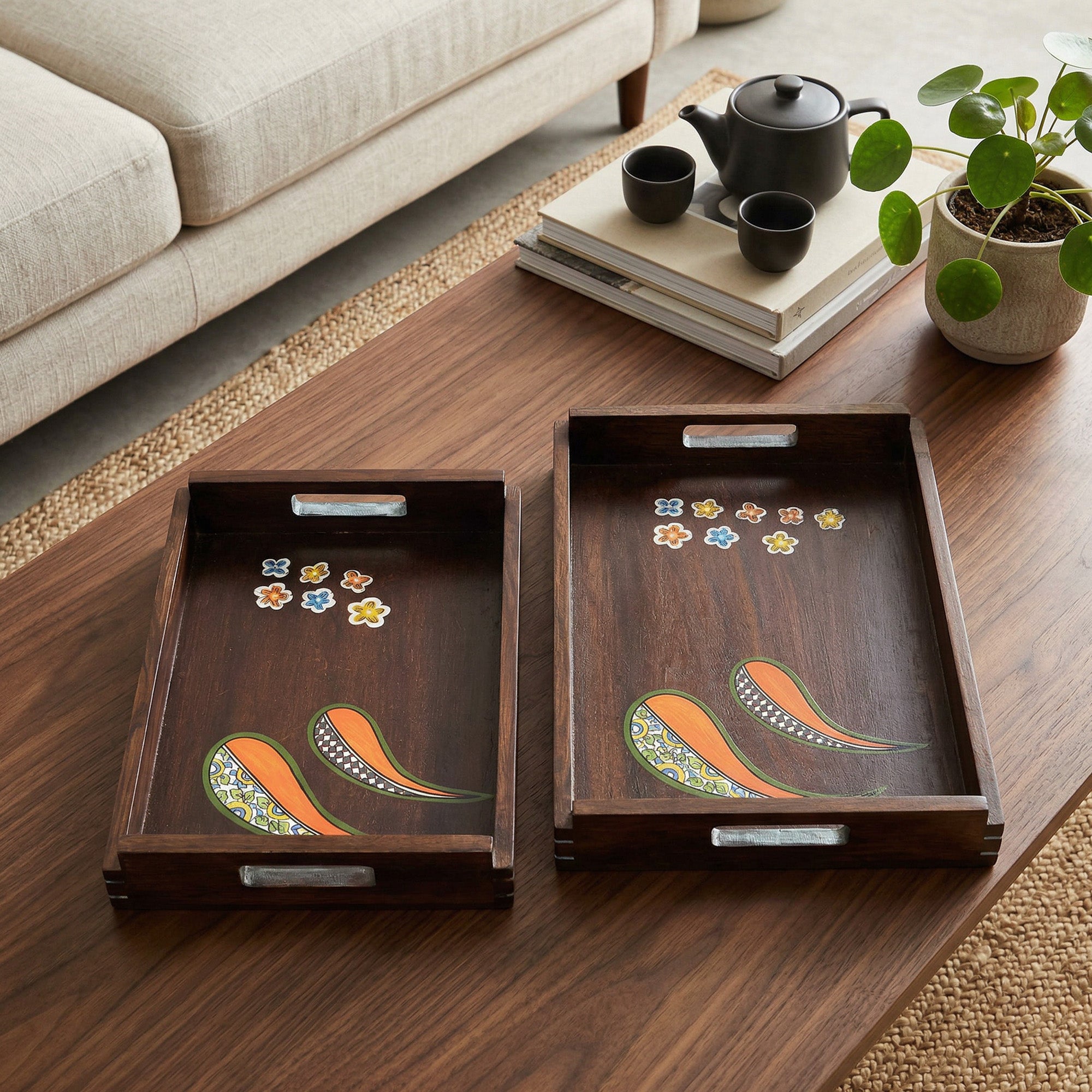 Blooming Leaves Serving Trays S02