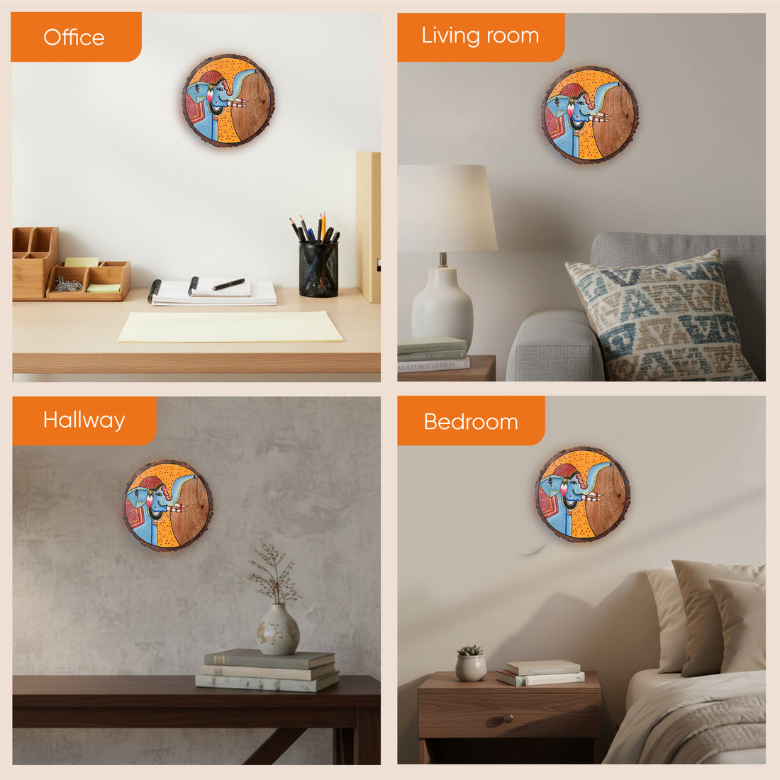 Pichhwai Elephant I Wall Accent