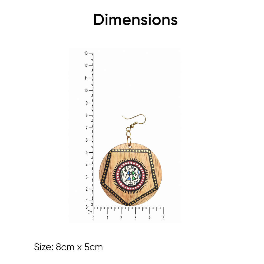 The Pentagon Handcrafted Tribal Earrings