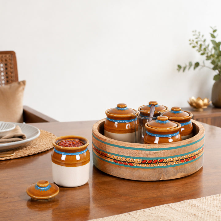 Dadi ma ke achaar SET OF 5 (9x9x4.6)