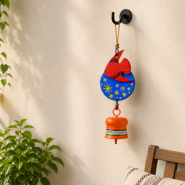 Windchime Wooden Fish Small (12x3.5)