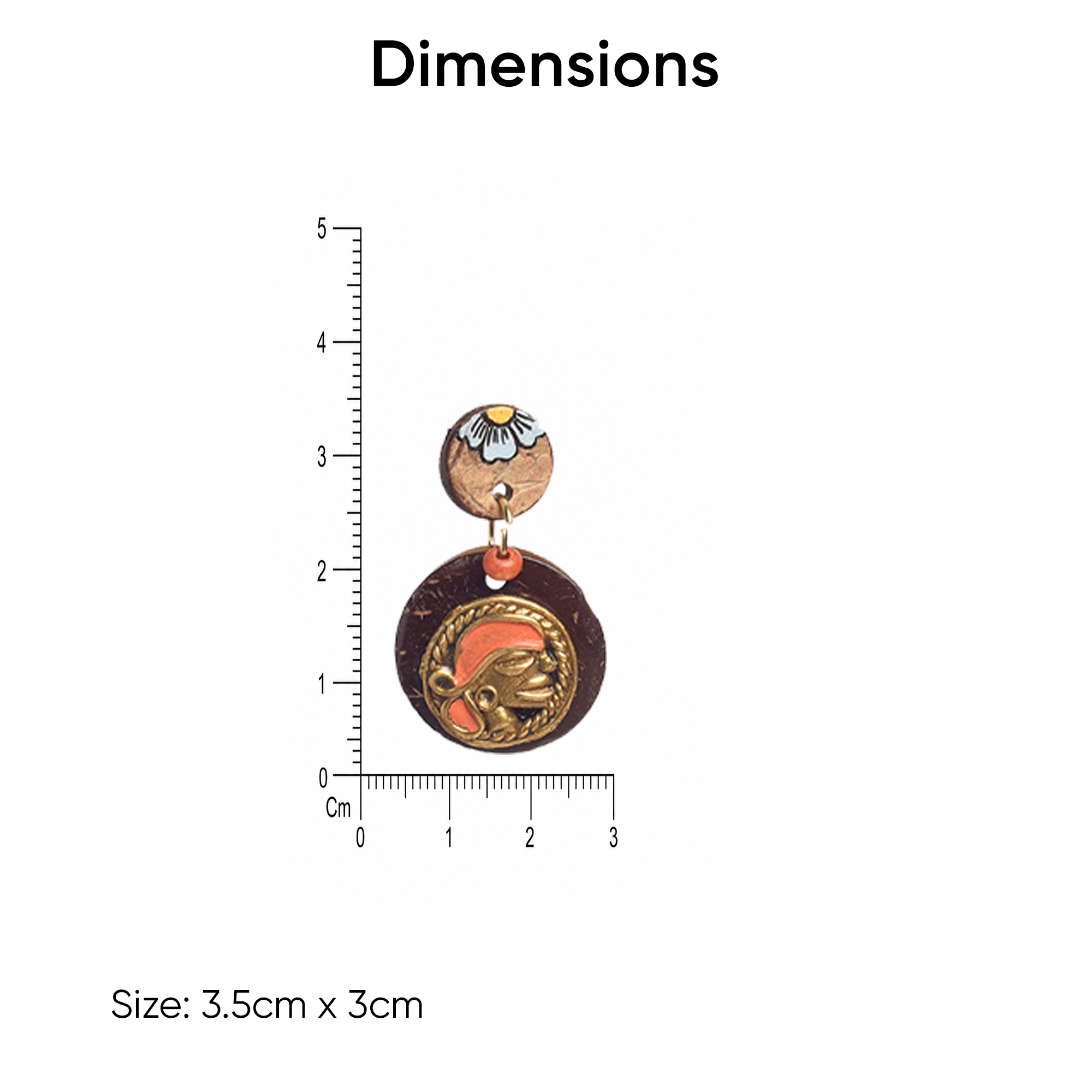 Princess-I' Handcrafted Tribal Wooden Earrings