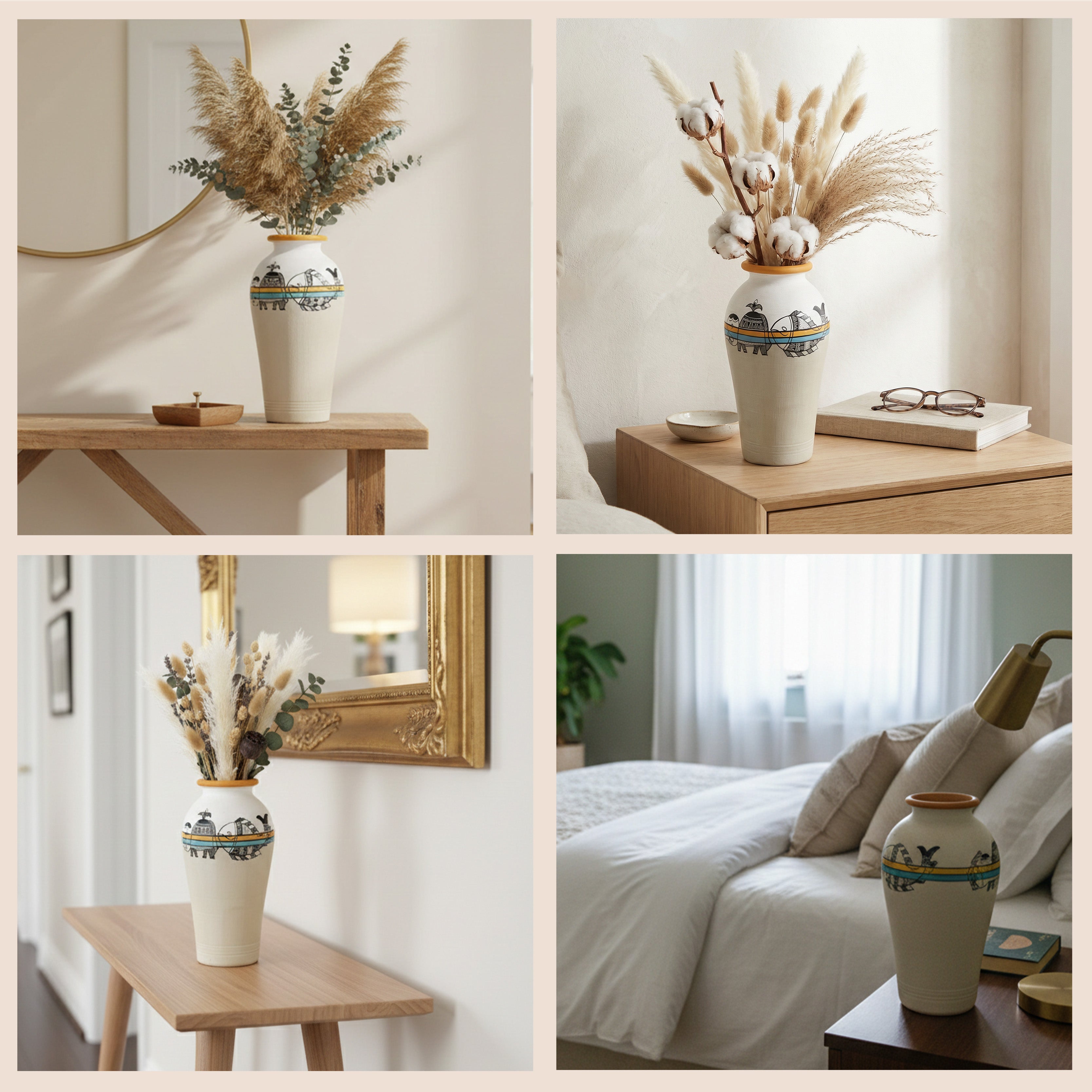 Artisanal Aura Terracotta Vase