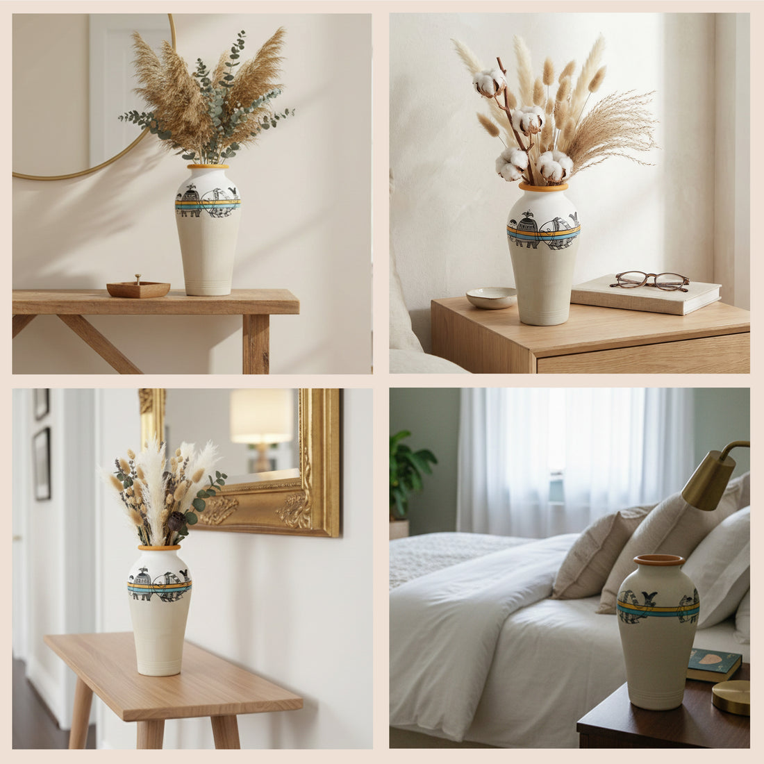 Artisanal Aura Terracotta Vase