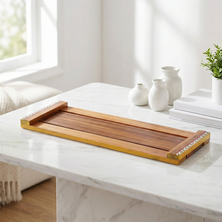 Artisanal Mosiac Wooden Tray