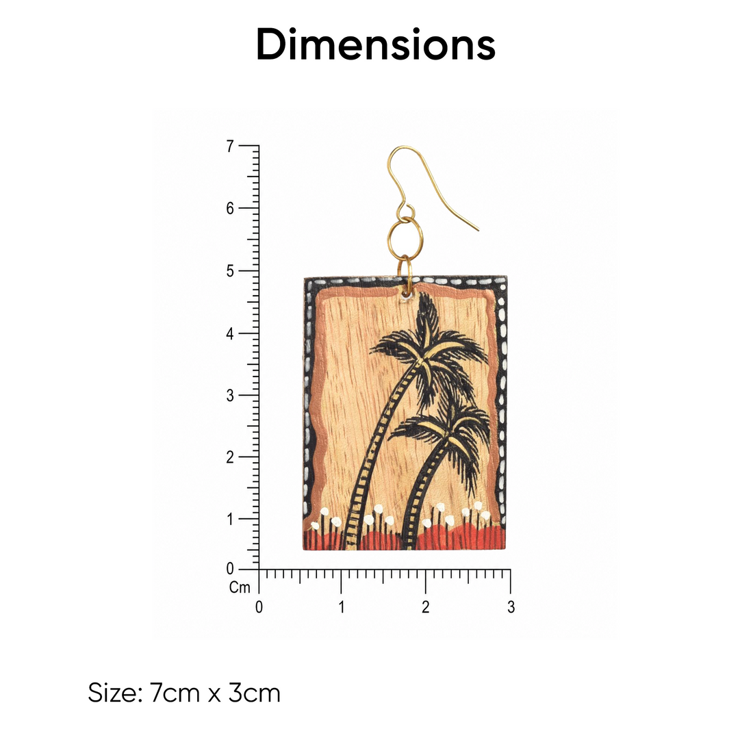 The Palms Handcrafted Tribal Earrings