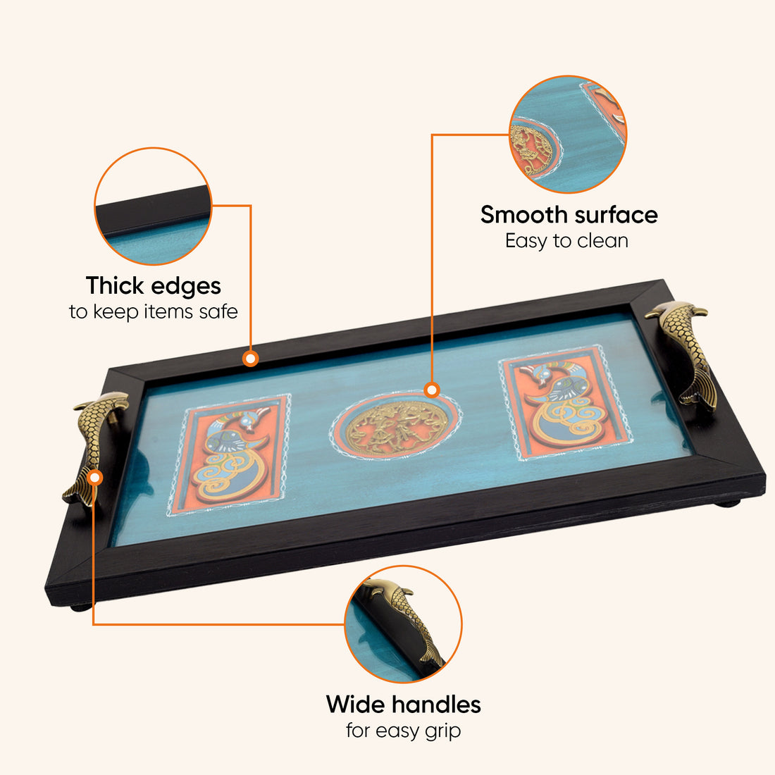 Sapphire Splendor Tray