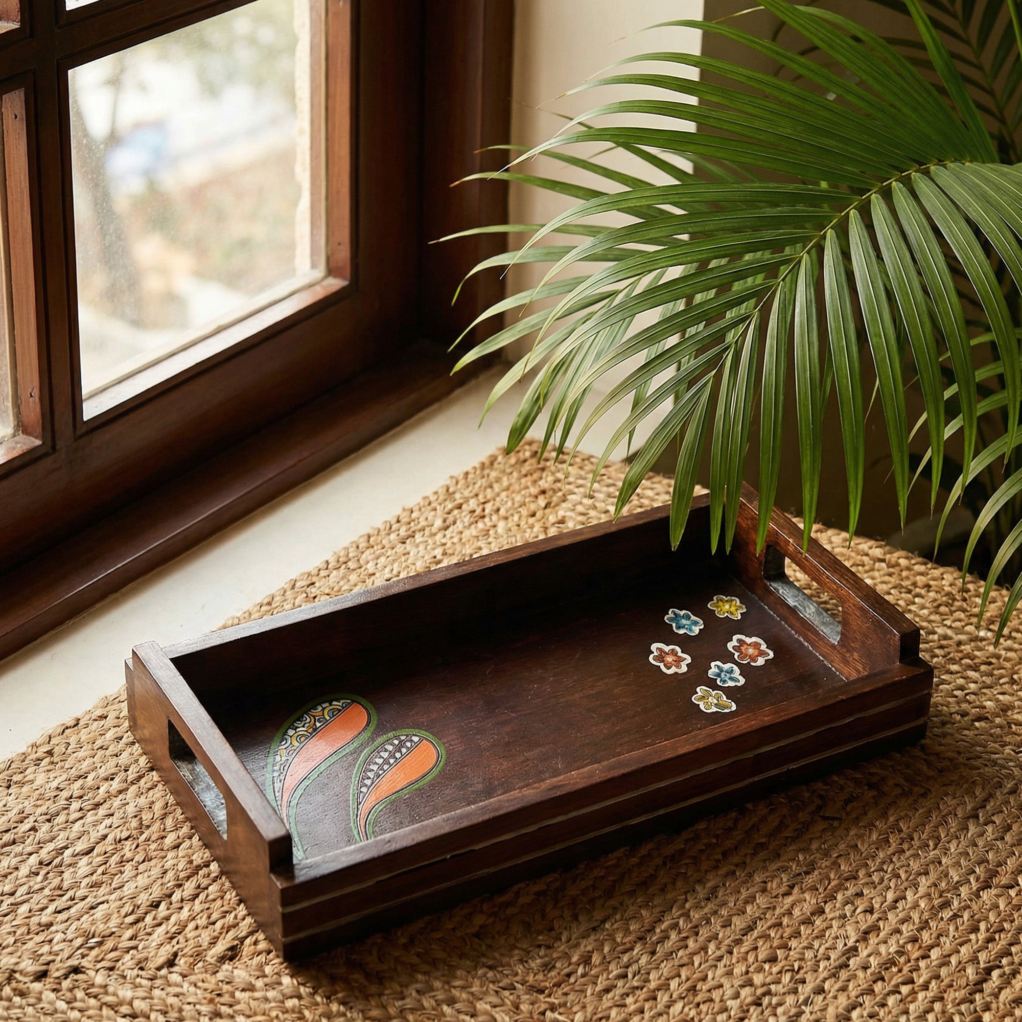 Blooming Leaves Serving Tray