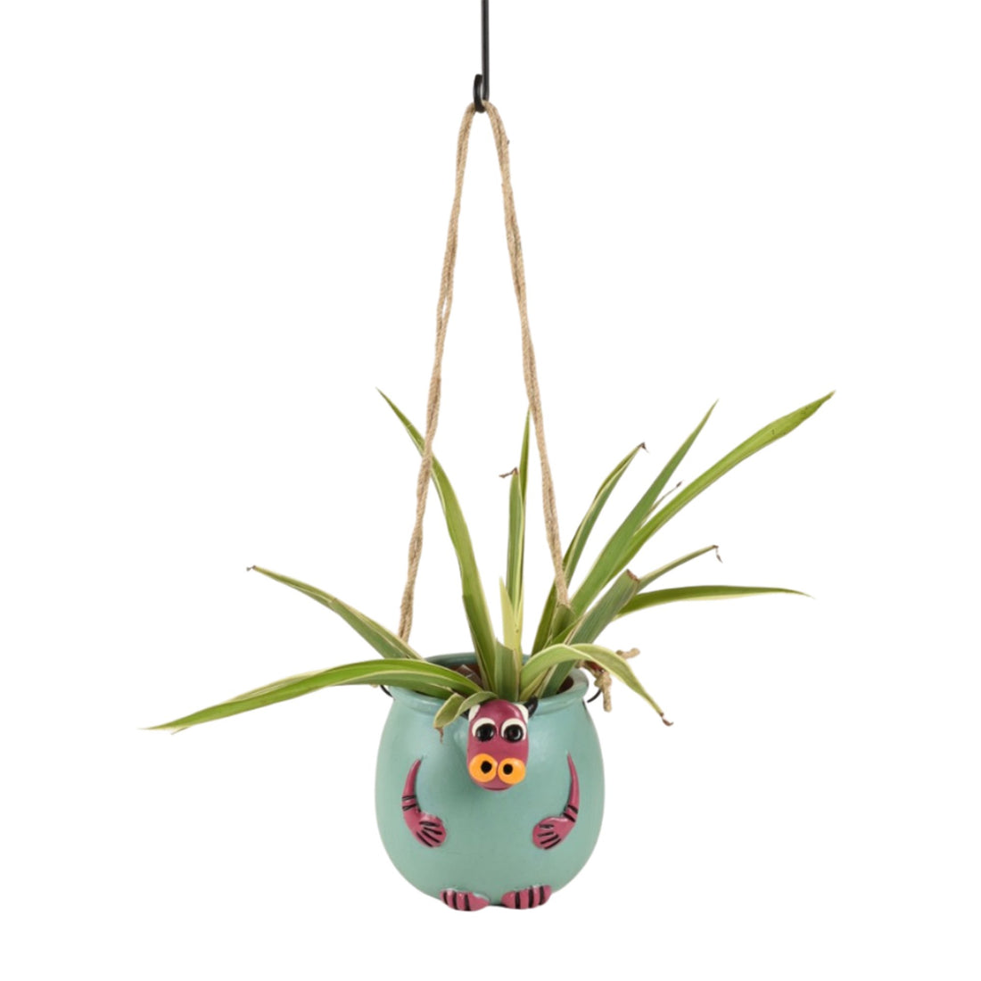 Blue Bull Hanging Planter in Terracotta (5x6x17)