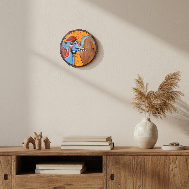 Pichhwai Elephant I Wall Accent
