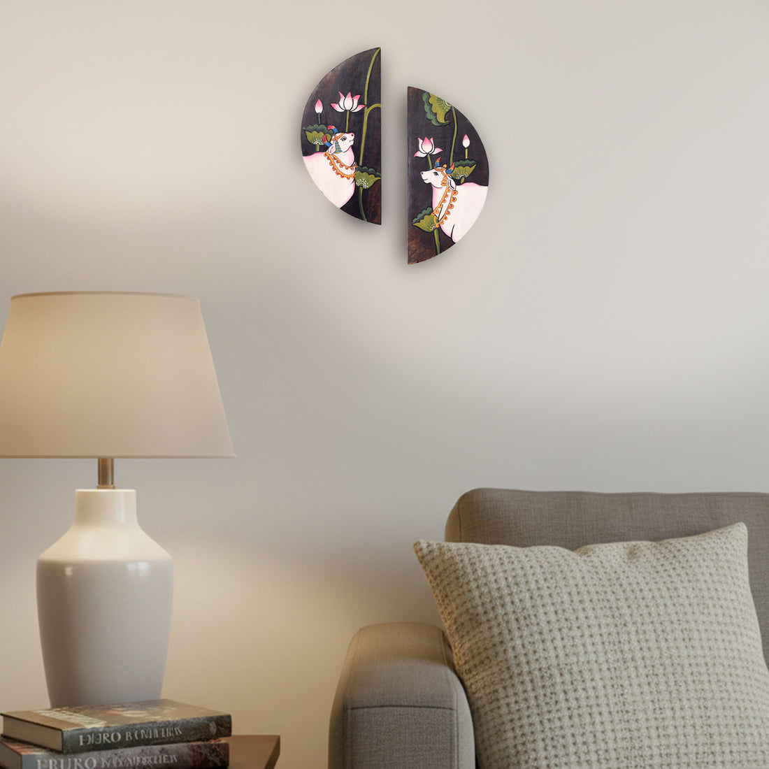 Pichhwai Nandi  Handpainted Wall Accent