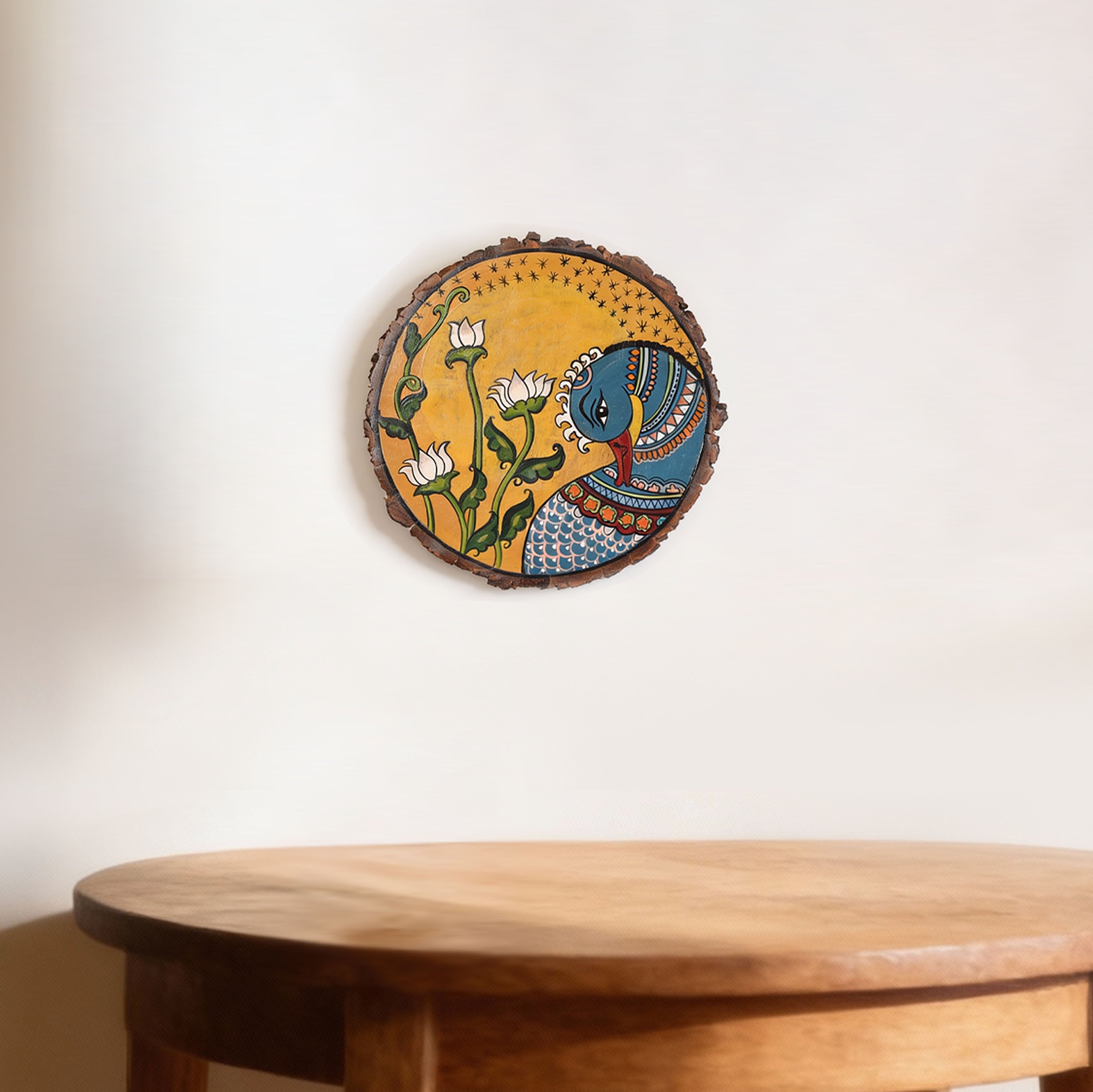 Pichhwai Peacock Wall Accent