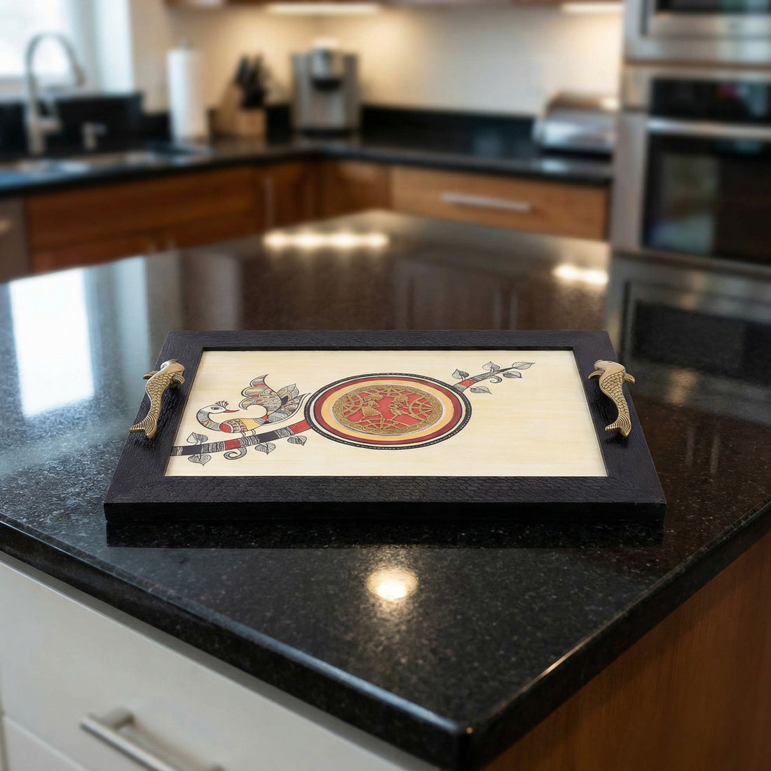 Timeless Elegance Fusion Art Tray