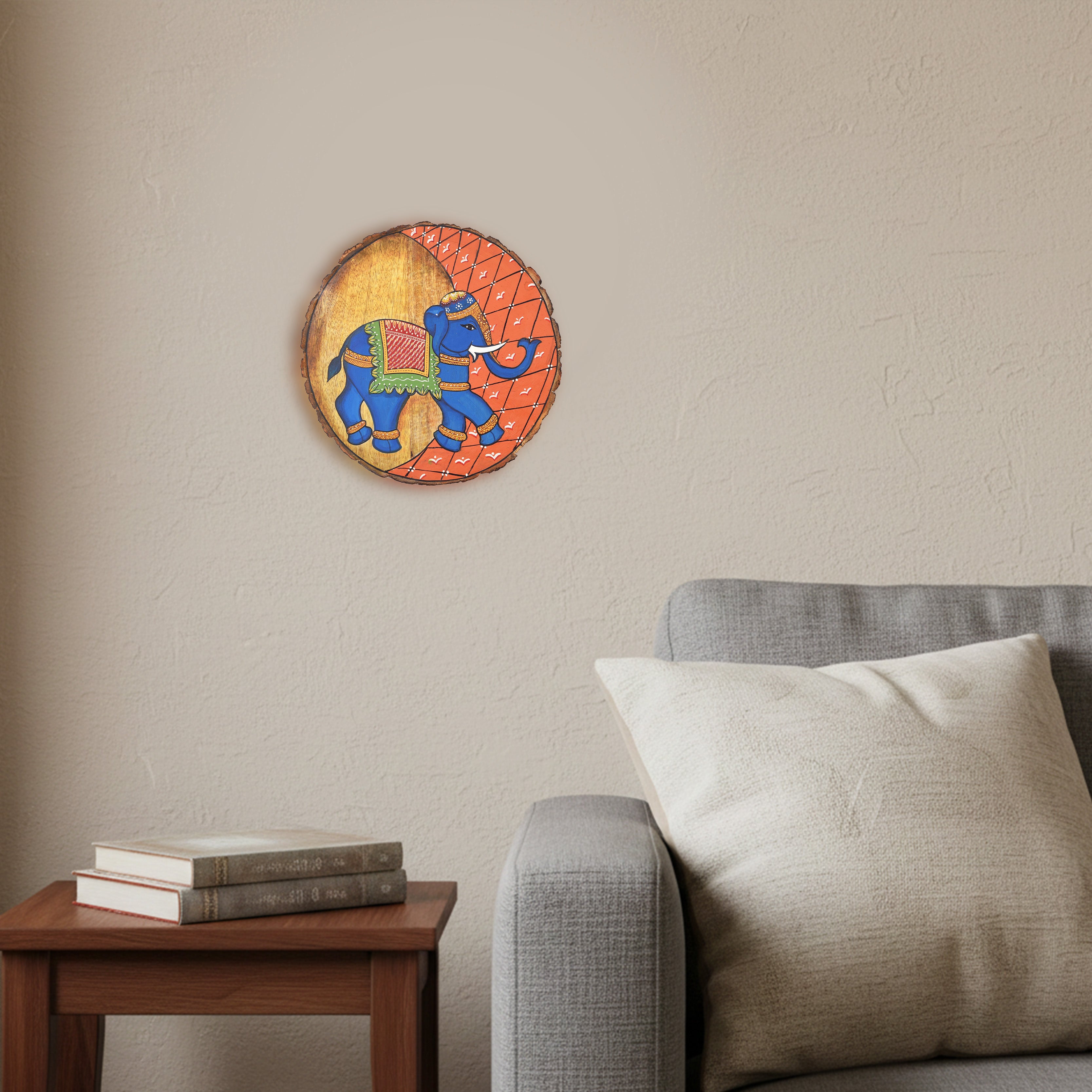 Pichhwai Elephant Wall Panel I