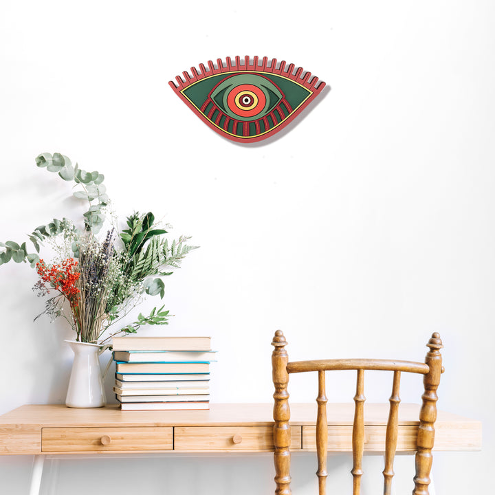 Emerald Eyes Wall Decor Mask