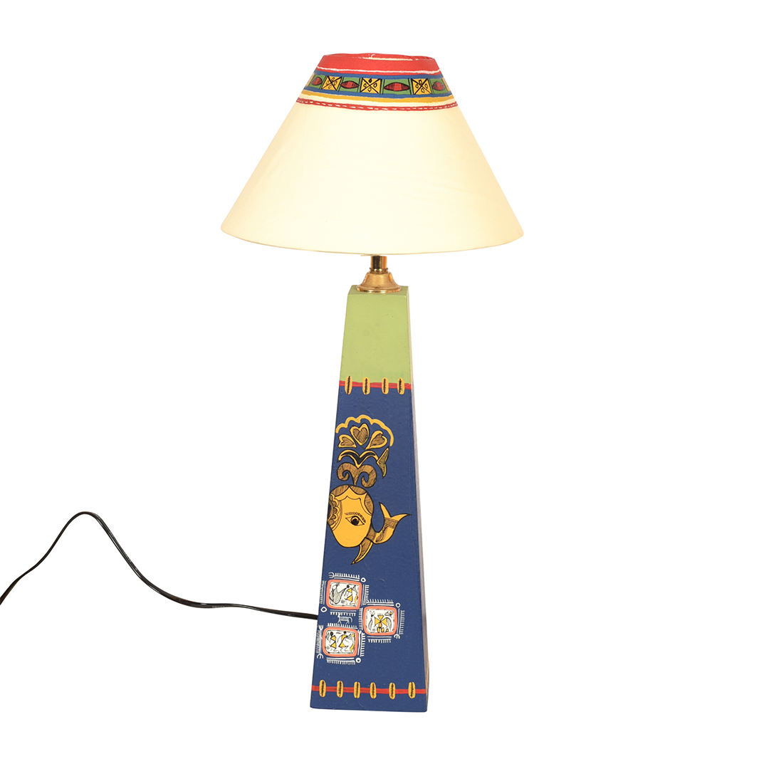 Madhubani Hand-Painted Table Lamp