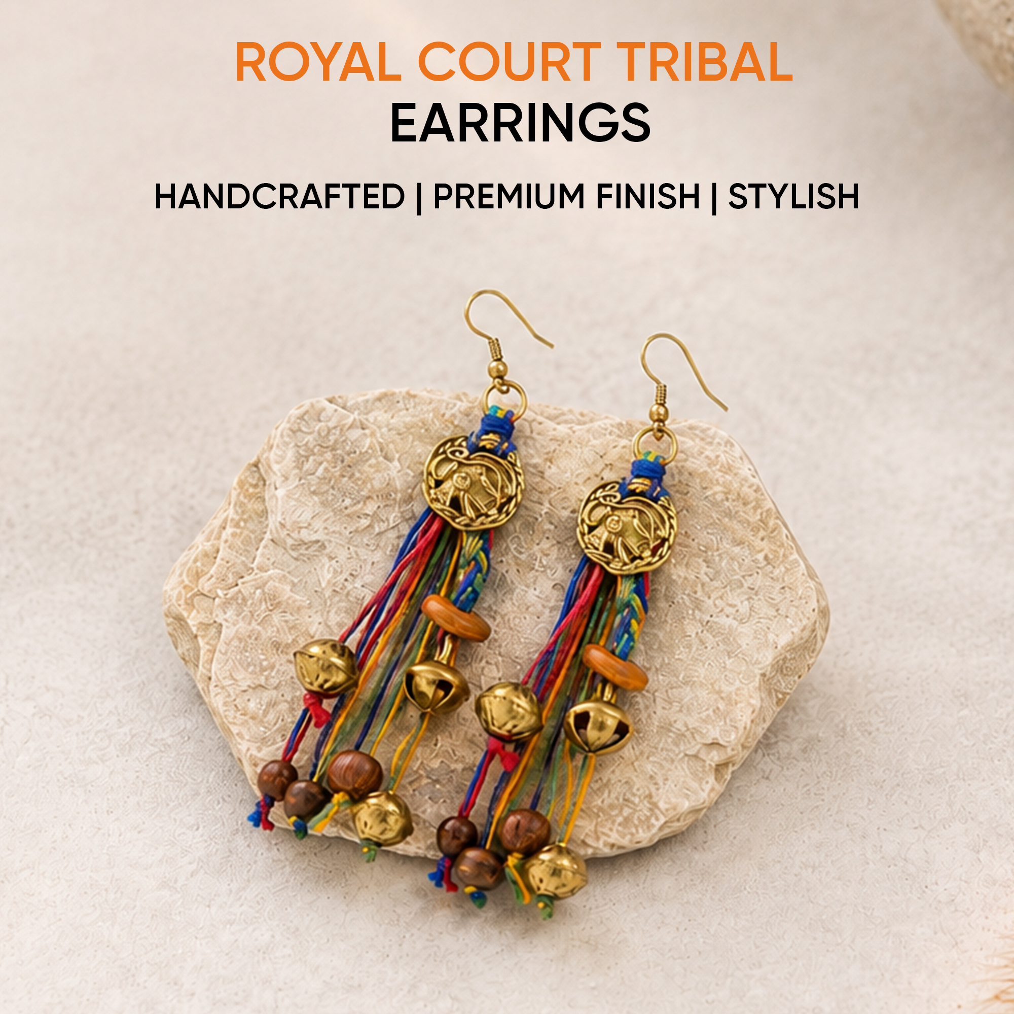The Royal Court Handcrafted Tribal Earrings