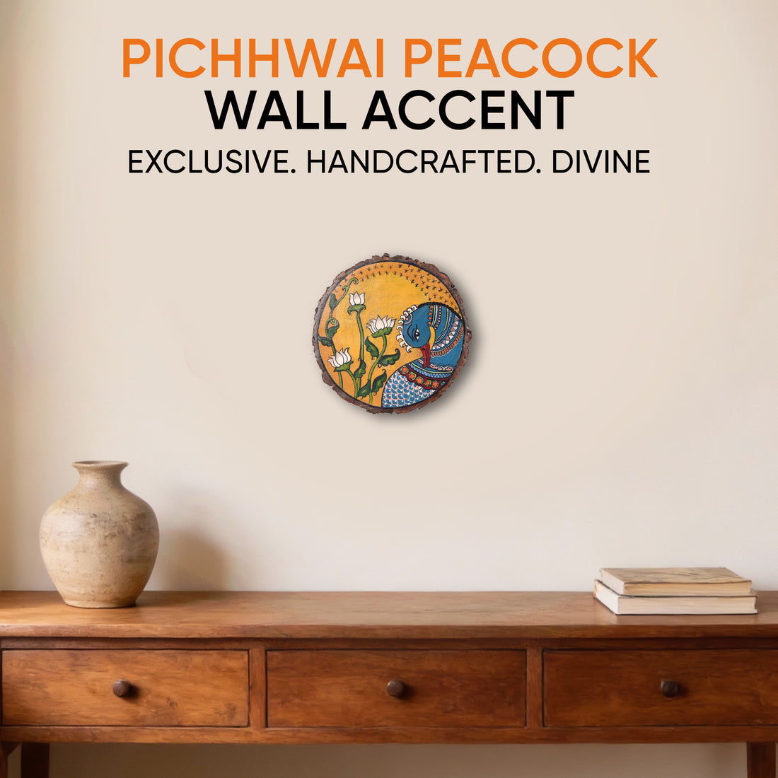 Pichhwai Peacock Wall Accent