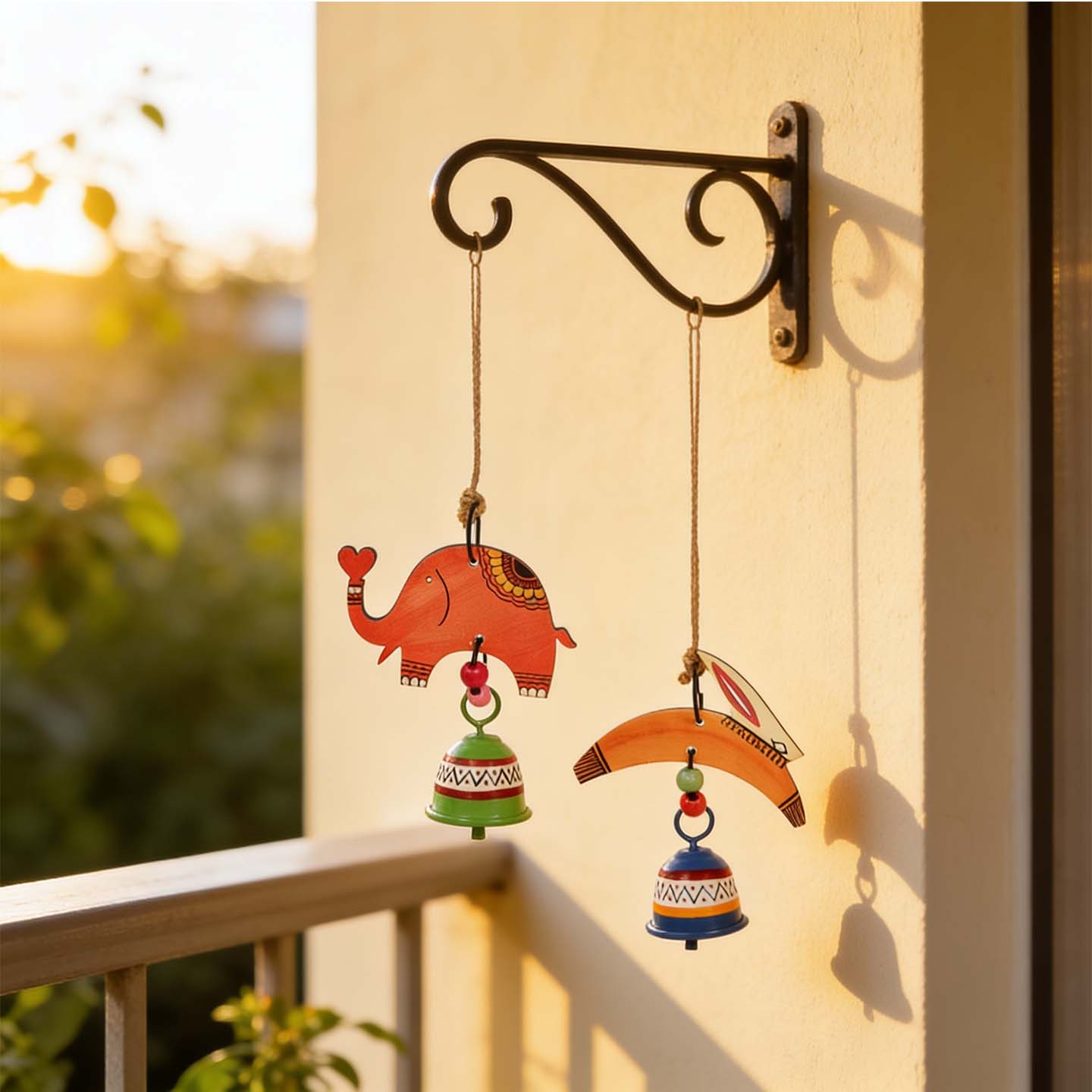 Elephant & Toucan Harmony Wind Chime Set