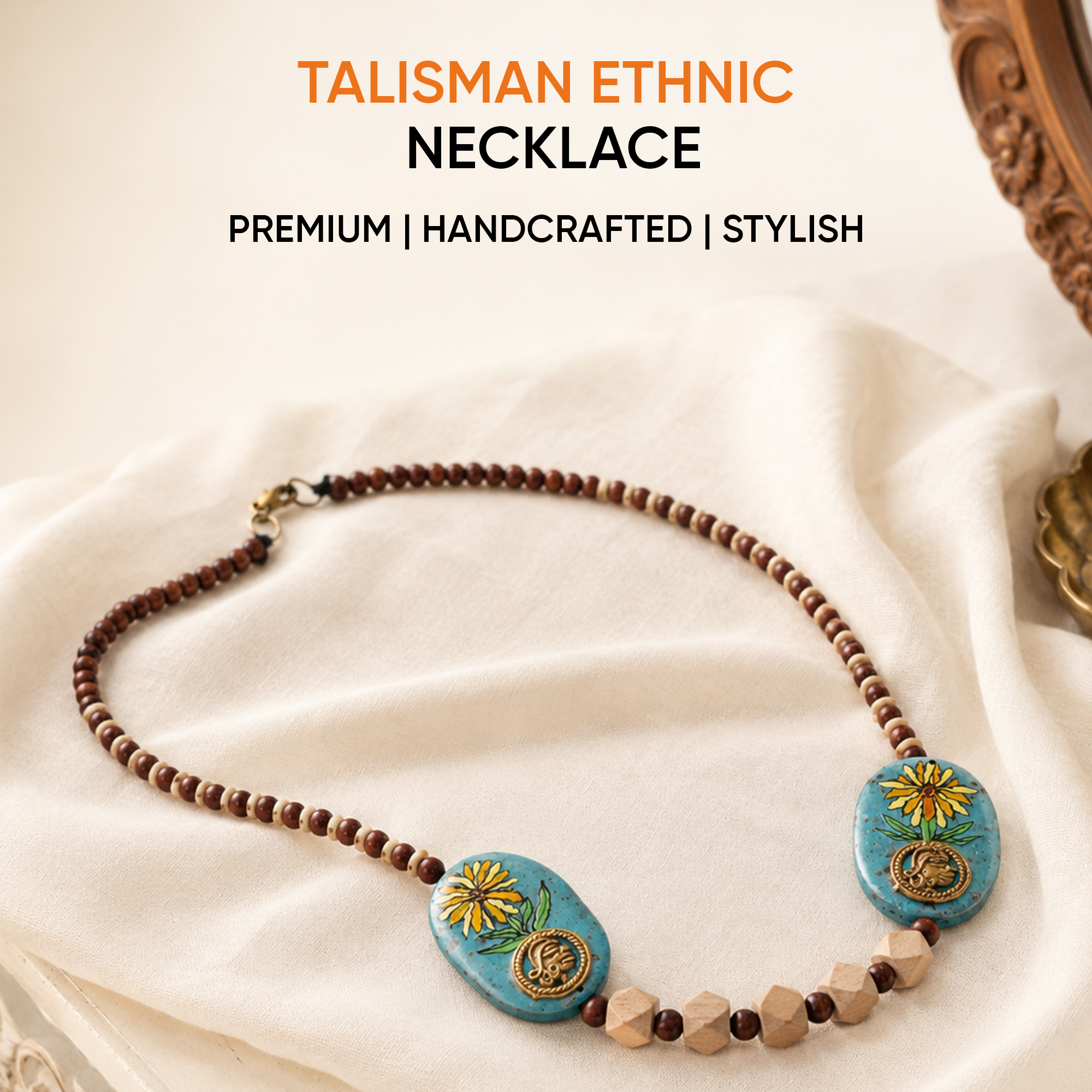Enchanted Talisman Necklace Handcrafted Ethnic Necklace