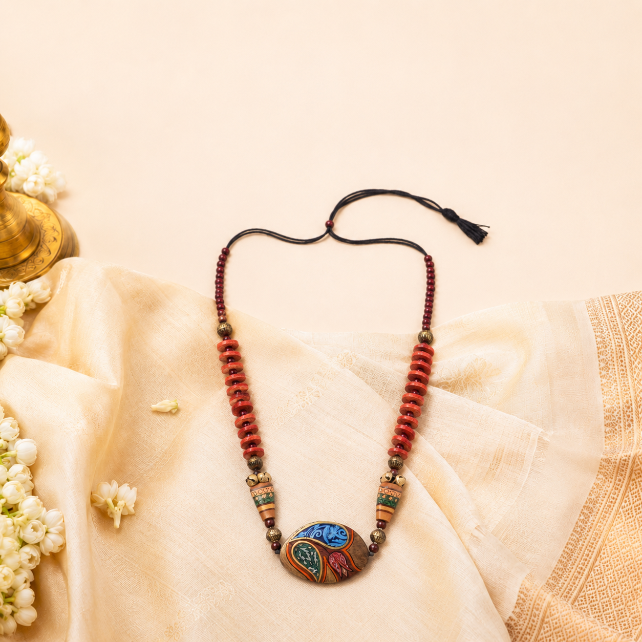 Floral Fire Necklace
