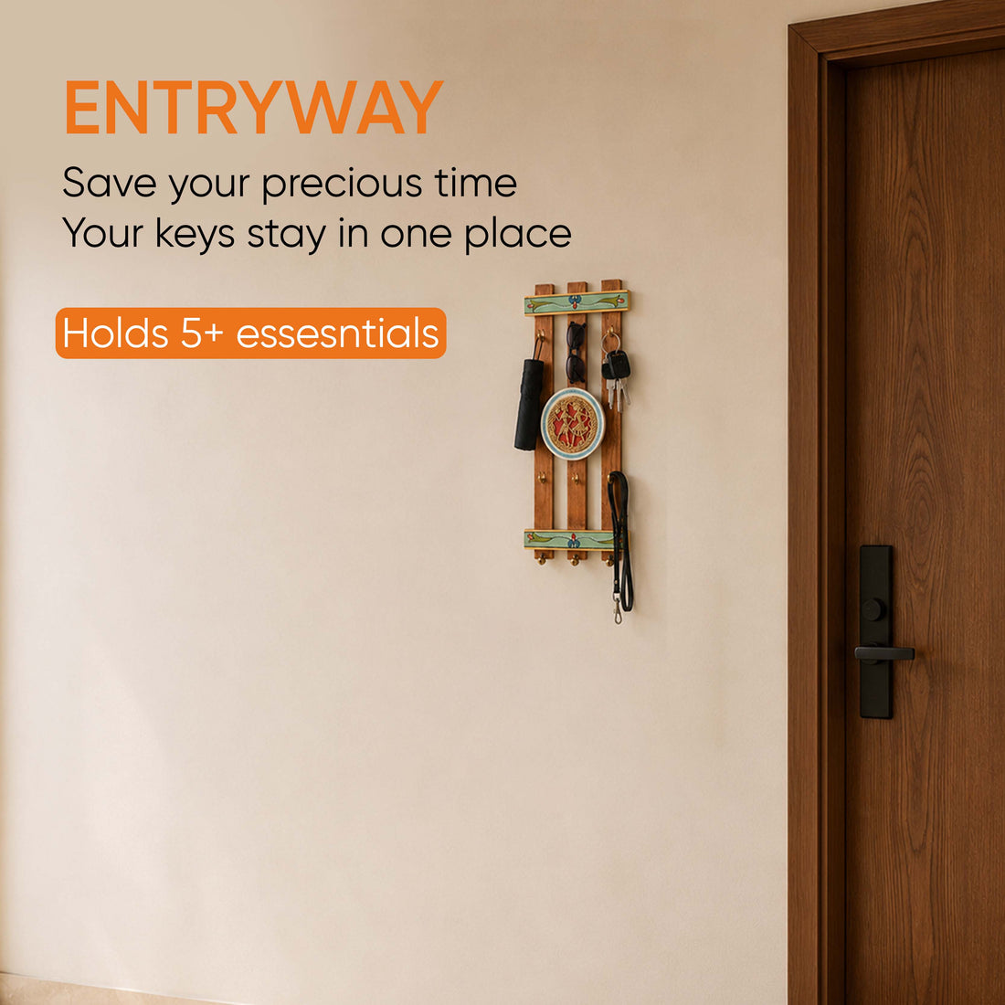Brass Elegance Key Hanger