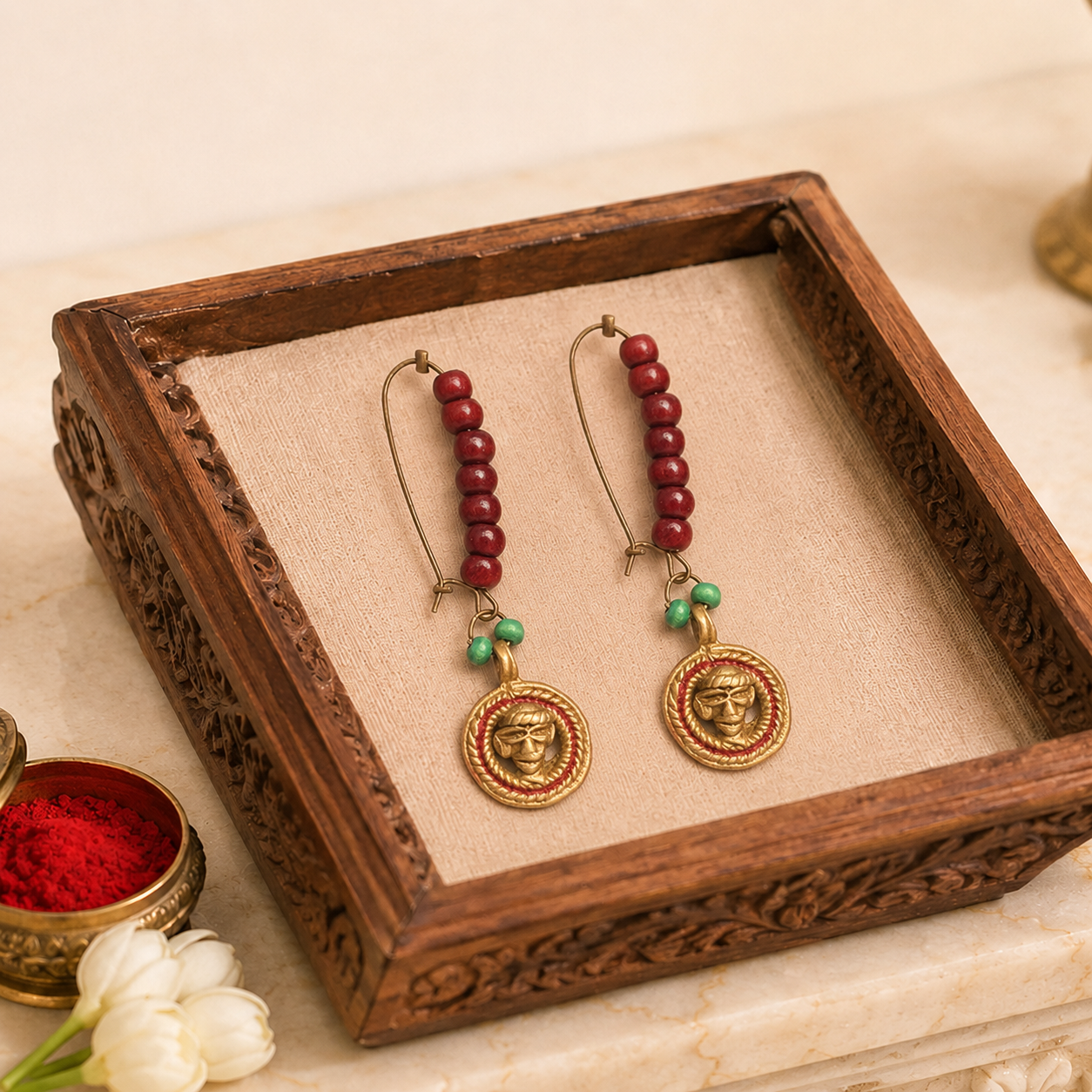 Queens Glory Handcrafted Tribal Earrings