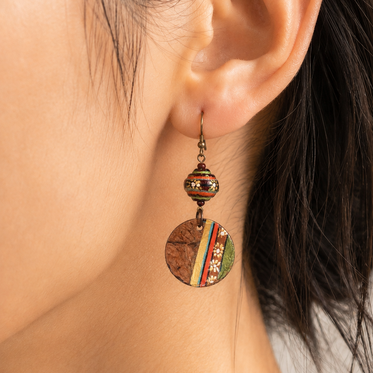 Swaying Coco Medley Ethnic Earrings