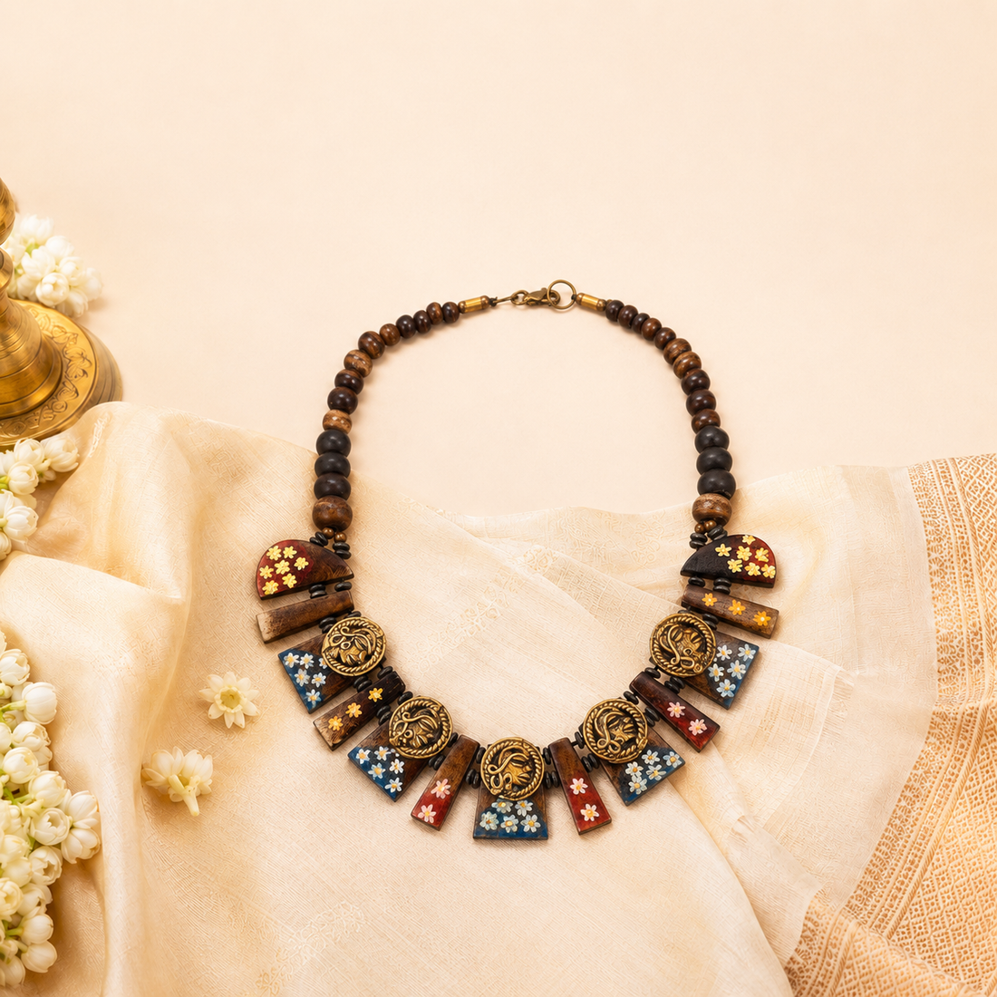 Boho Wanderlust Tassel Necklace Handcrafted Ethnic Necklace