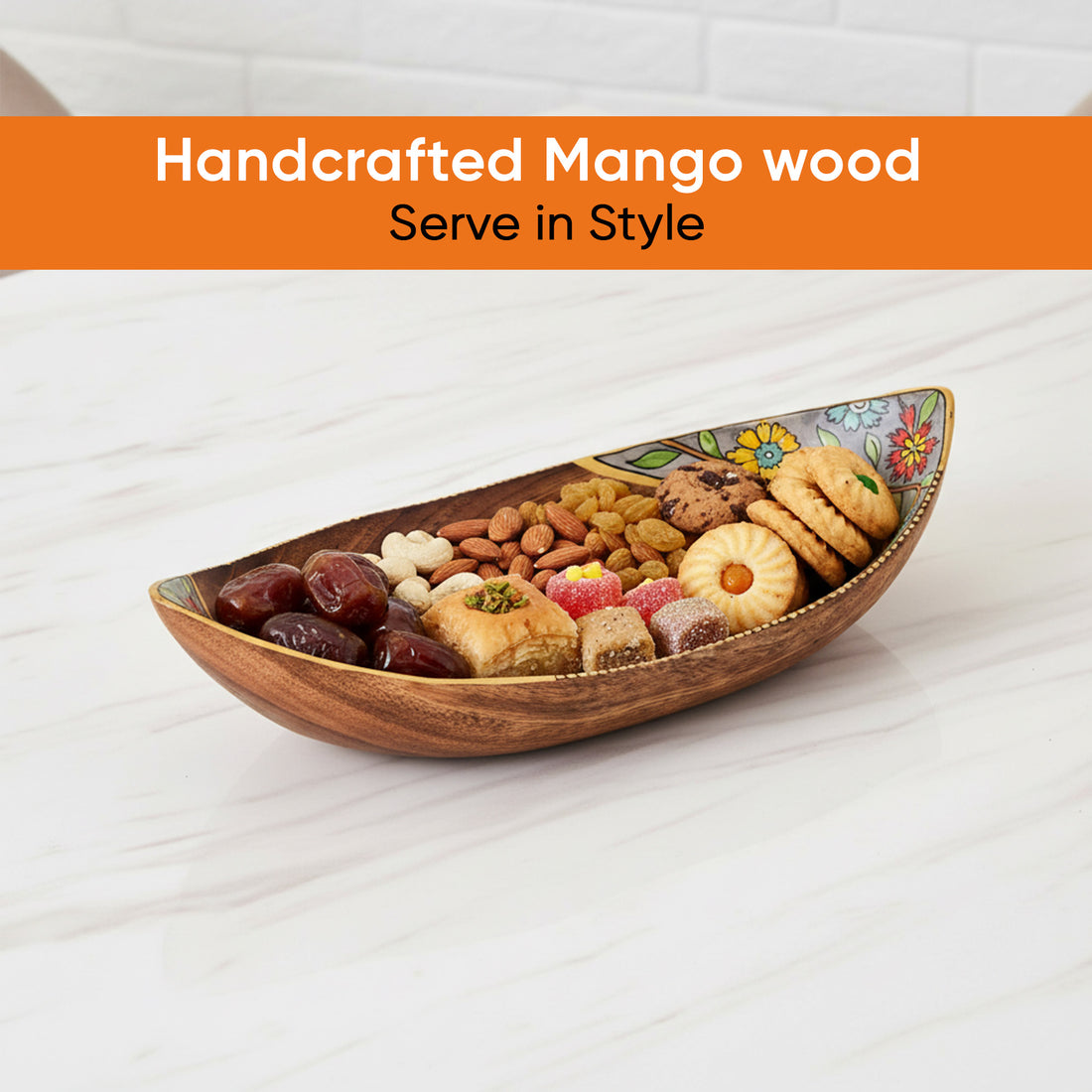 Nautical Delight Wooden Snack Tray