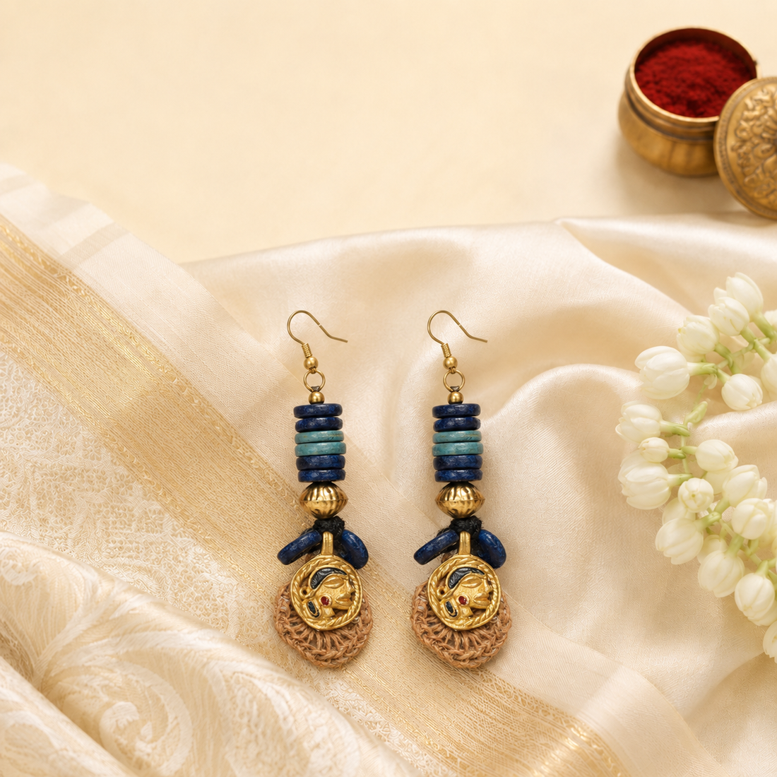 The Queens Loop Handcrafted Earrings