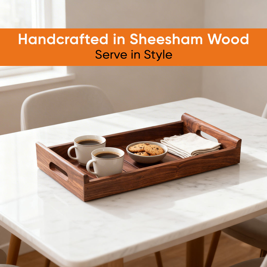 Timeless Elegance Rosewood Tray
