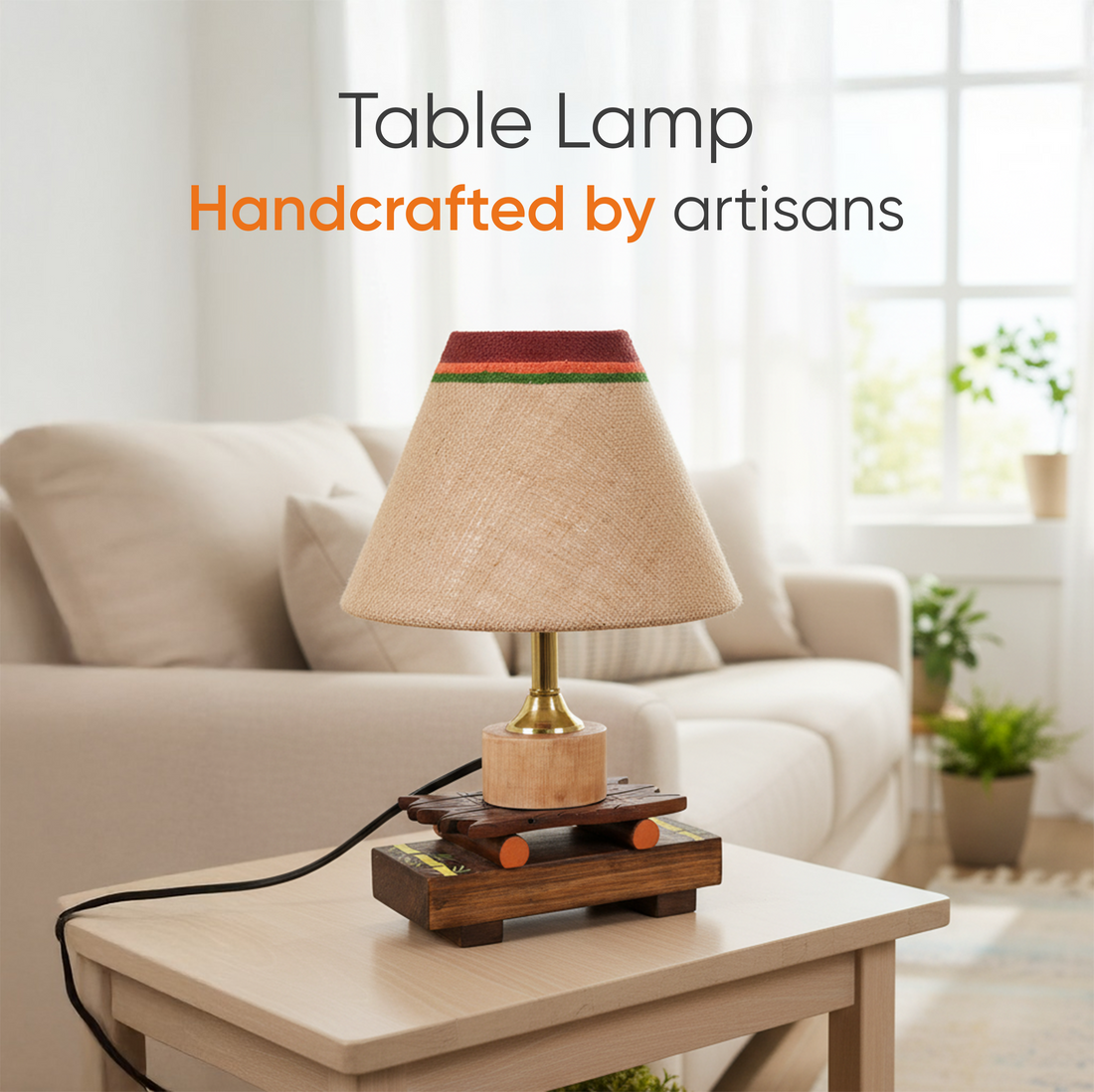 Something's fishy table lamp with shade (8x8x12)