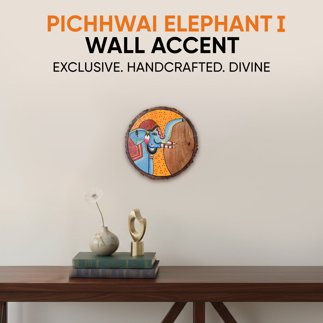 Pichhwai Elephant I Wall Accent
